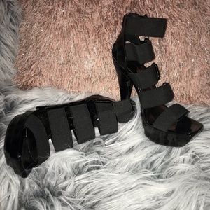 Jessica Simpson elastic strap bootie